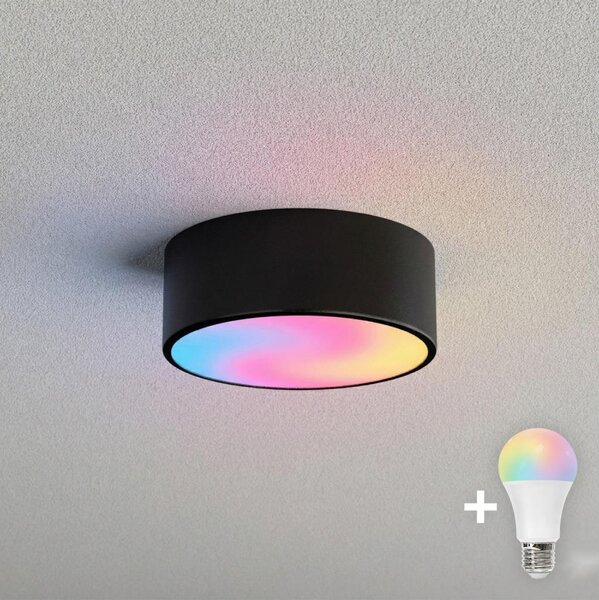 BRILAGI - LED RGBW Stmievateľné stropné svietidlo CLARE 1xE27/12W/230V čierne