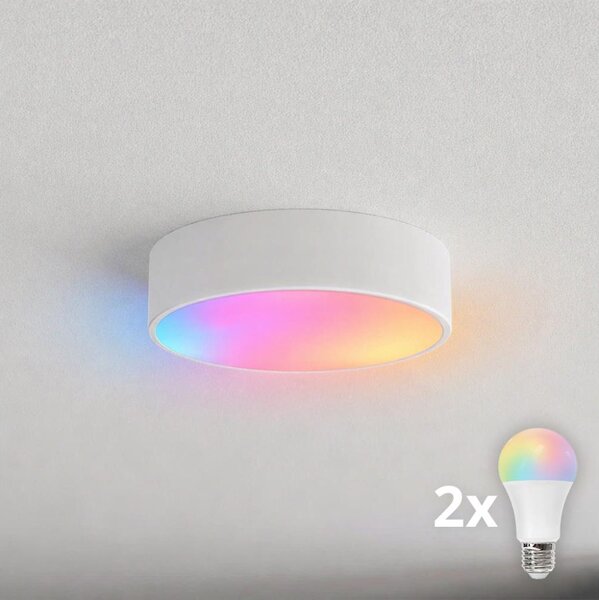 BRILAGI - LED RGBW stmievateľné stropné svietidlo CLARE 2xE27/12W/230V biela