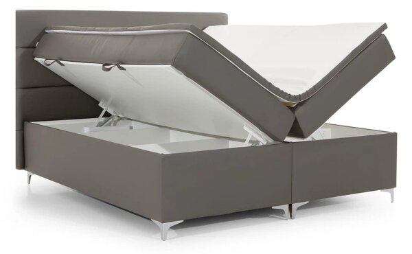 Zltahala.sk Posteľ Boxspring Amadeus 200x180, tm. hnedá (koženka - bao 12)