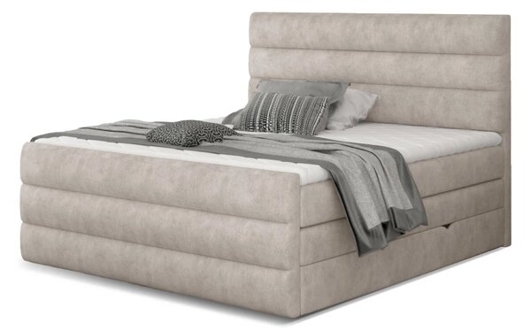 Zltahala.sk Kontinentálna boxspring posteľ Carmen, zelená 160x200cm (Kronos 19/ Cand 05)