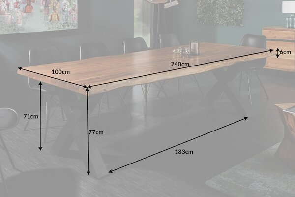 Jedálenský stôl Massive X Honey 240 cm