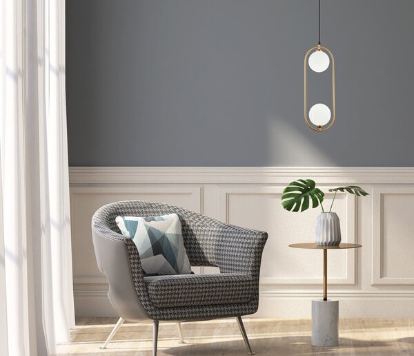 Italux PND-3965-2-BRO závesné stropné svietidlo Lupus G9