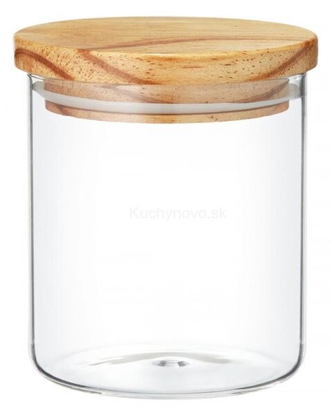 AMBITION Dóza s dreveným viečkom Nordic 650 ml