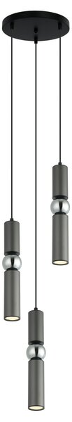 Italux PND-14290-3-GR závesné stropné svietidlo Isidora GU10