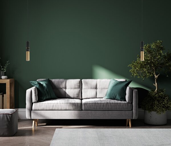 Italux PND-14290-1-BK-BRO závesné stropné svietidlo Isidora GU10