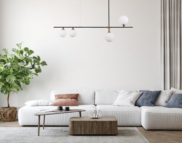 Italux PND-9152-4-OPAL závesné stropné svietidlo Belmonte G9