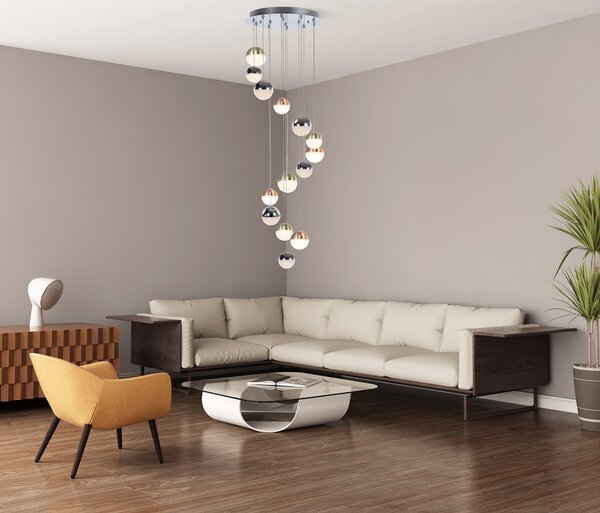 Italux PND-13112146-14A-CR LED závesné stropné svietidlo Mocado integrovaný LED zdroj | 3000K