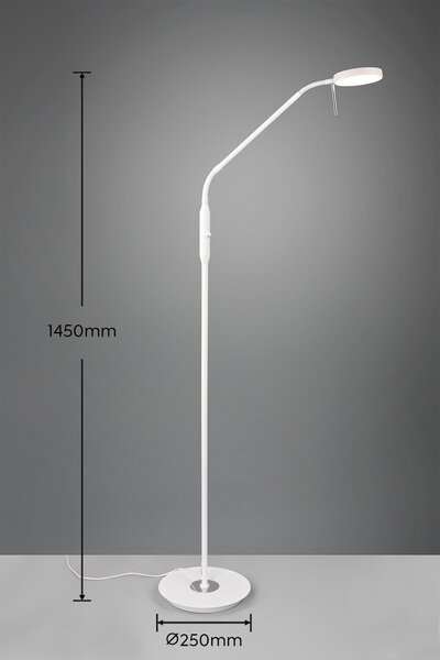 Trio 423310131 stojacia lampa Monza | 12W integrovaný LED zdroj | 1400 lm | 2300+3000+4000K