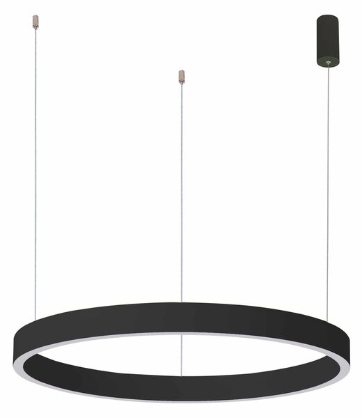 Italux PND-56215-080RPP-BK LED závesné stropné svietidlo Brasco Down | 60W integrovaný LED zdroj | 2900lm | 3000+4000K