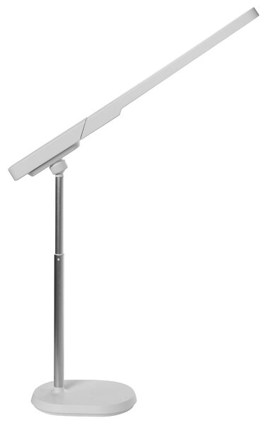 Stolná LED lampa biela syntetický materiál multifunkčná 3 režimy teploty svetla so stmievačom odnímateľná nastaviteľná kancelária