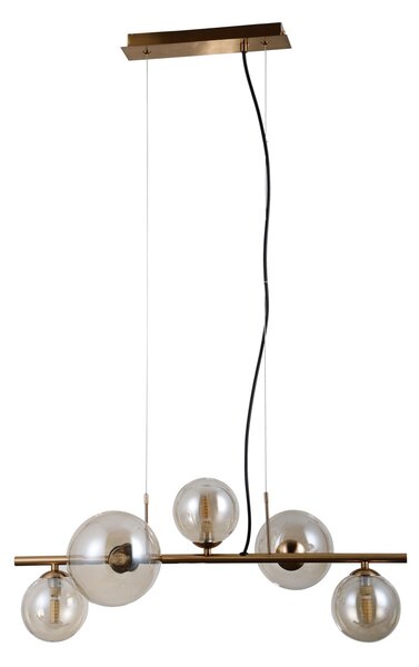 Italux PND-406007-5-HBR závesné stropné svietidlo Canello | 5x5W G9