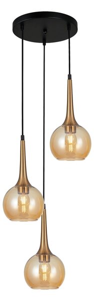 Italux PND-42361-3A-BRO-AMB závesné stropné svietidlo Favera | 3x40W E27
