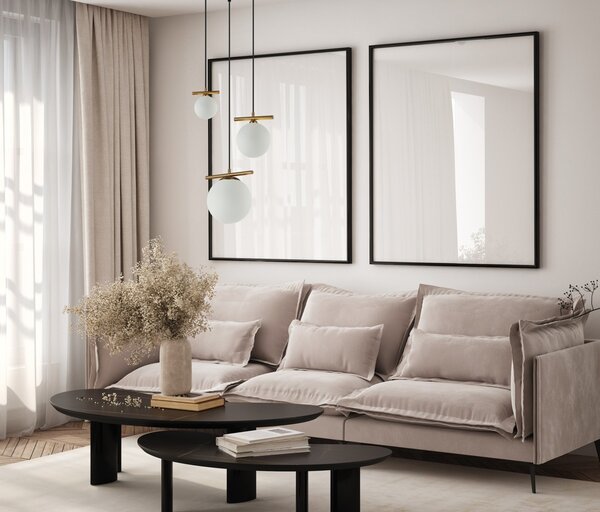 Italux PND-463323A-BRO+W závesné stropné svietidlo Merseta | 2xG9+1xE14W E14