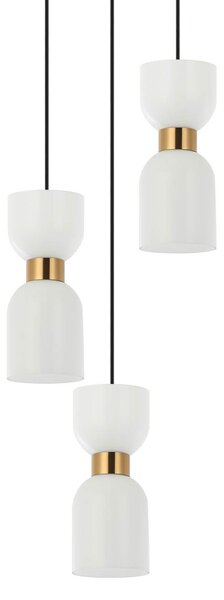 Italux PND-57602-3-BK+BRO závesné stropné svietidlo Monza | 3x40W E27