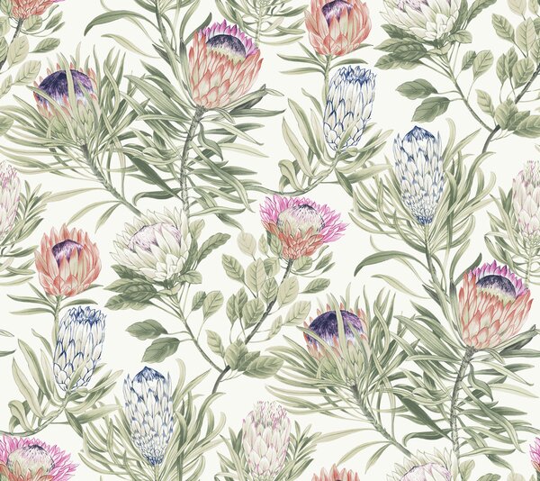 Biela vliesová kvetinová tapeta, BL1752, Blooms Second Edition Resource Library, York