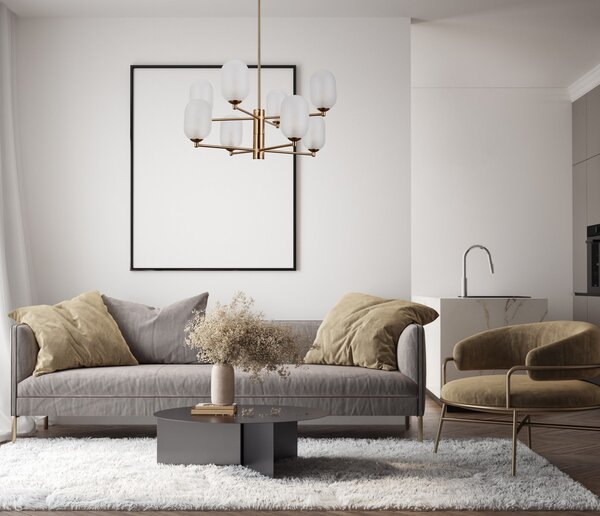 Italux PND-4215-8A-HBR-SAT závesné stropné svietidlo Perano | 8x5W G9
