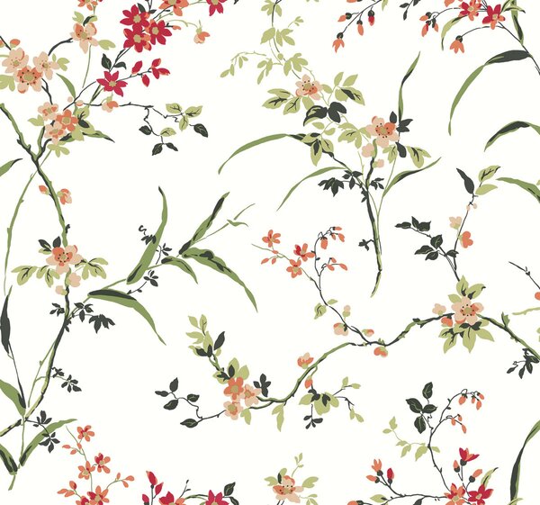 Vliesová tapeta, rozkvitnuté vetvičky, BL1741, Blooms Second Edition Resource Library, York
