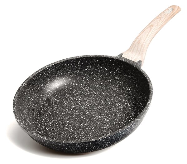 Hliníková panvica s nepriľnavým povrchom Karote 20 cm - sivá / mramor