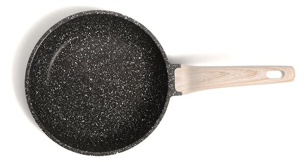 Hliníková panvica s nepriľnavým povrchom Karote 20 cm - sivá / mramor