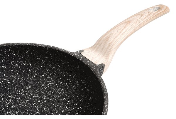 Hliníková panvica s nepriľnavým povrchom Karote 20 cm - sivá / mramor