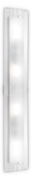 Prisadené nástenné a stropné svietidlo Ideal lux TUDOR 051864 - chróm / transparentná / biela