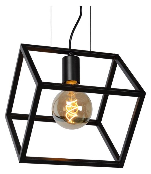 Lucide 00425/01/30 závesné stropné svietidlo Fabian 1x40W | E27 - čierna, stmievateľná