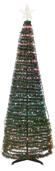 LED vianočný stromček zelený ovládaný aplikáciou zmena farby 160 cm s časovačom vianočné dekorácie obývacia izba