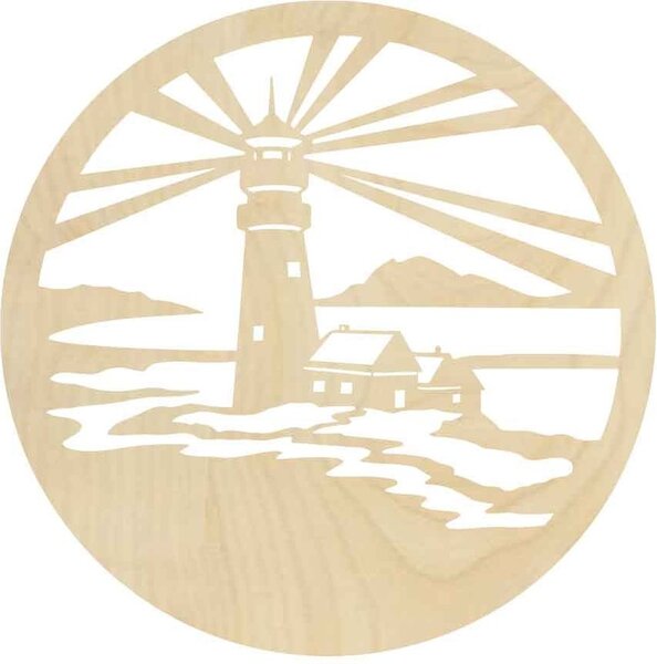 Sentop - Maják moderný obraz na stenu - drevená dekorácia I SENTOP PR0396 plywood