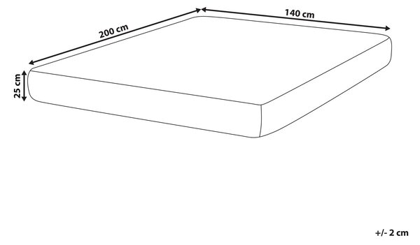 Latexový matrac s taštičkovými pružinami biela béžová 140 x 200 cm stredne tvrdý dvojlôžkový snímateľný poťah polyester spálňa doplnky