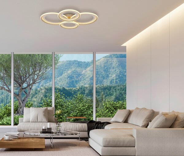 STROPNÉ LED SVIETIDLO, 85,5/64,5/9 cm - Interiérové svietidlá