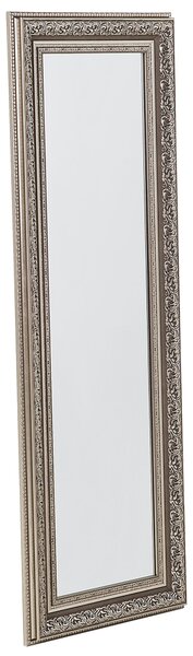 Závesné zrkadlo na stenu zlatá syntetický materiál sklo 51 x 141 cm obdĺžnikový tvar dekoratívny rám tradičný glamour štýl doplnky