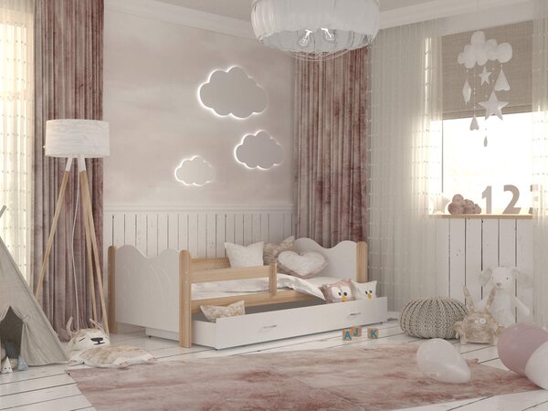 Drevená detská posteľ s úložným priestorom Mikolaj Rozmer: 160x80