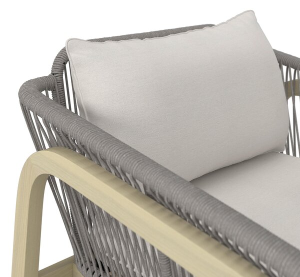 TERASOVÁ SEDACIA SÚPRAVA 4-dielne, drevo, kov, textil Ambia Garden - Online Only záhrada, Online Only
