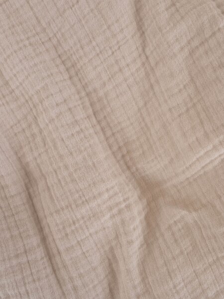 Mušelínová obliečka na vankúš 40 x 60 cm - Alexia Duo cappuccino/tmavo šedá