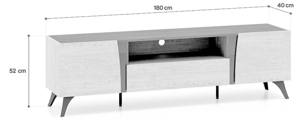 TV stolík Toscania - dub baltic