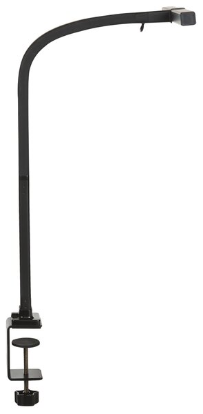 Stolná LED lampa čierna hliník syntetický materiál s objímkou stmievač senzor s 3 farbami osvetlenie do kancelárie a študovne