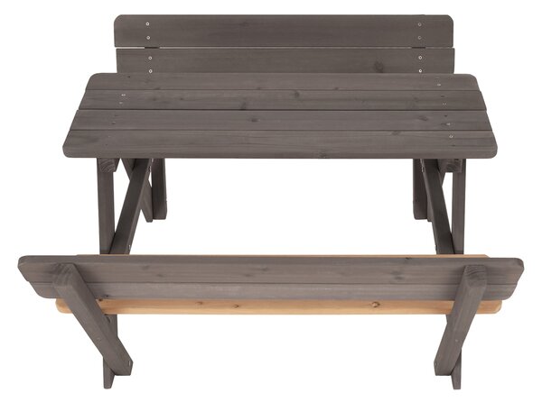 Drevený detský záhradný set Abalo - sivá / prírodná