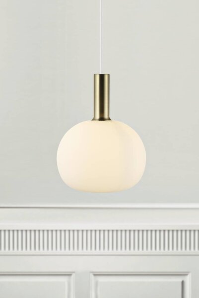 Závesný luster z opálového skla Alton pre žiarovku E27 ø25cm – LED lustre a svietidlá > Lustre