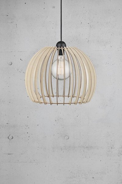 Drevený závesný luster Chino pre žiarovku E27 ø40cm – LED lustre a svietidlá > Lustre