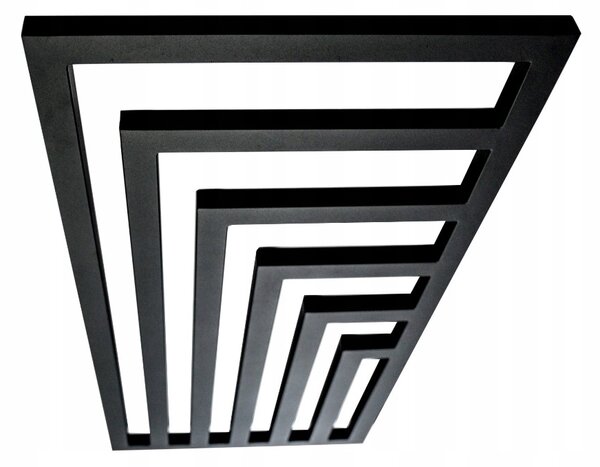 Regnis Kreon, vykurovacie teleso 550x1000 mm, 548W, čierna matná, KR100/55/BLACK