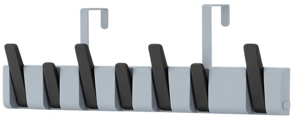 Nástenný vešiak PIANO HANGER 45,5x11 cm, sivo-čierny