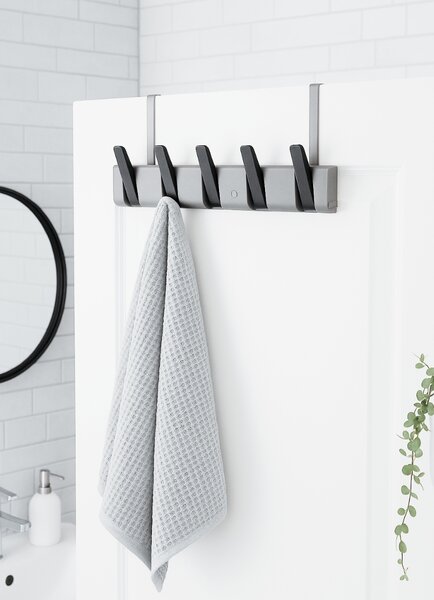 Nástenný vešiak PIANO HANGER 45,5x11 cm, sivo-čierny