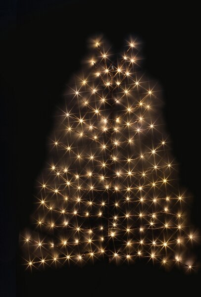 LED nástenný vianočný stromček ZIGGY, hnedý - viac veľkostí Veľkosť: XS