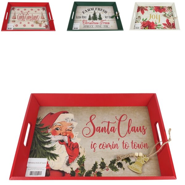 Vianočný drevený podnos CHRISTMAS - viac variantov Varianta: Candy canelane