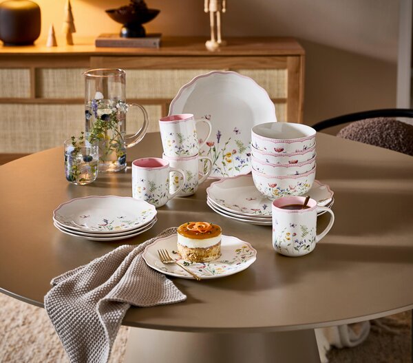 KOMBINOVANÝ SERVIS 16-dielne, nový kostný porcelán (new bone china) keramika Landscape - Jedálenské sety