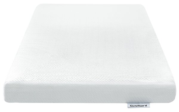 Penový matrac biely 60 x 120 cm odnímateľný poťah stredne tvrdý do detskej postieľky detská izba