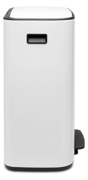 Biely nášľapný oceľový odpadkový kôš na triedený odpad 60 l Bo – Brabantia
