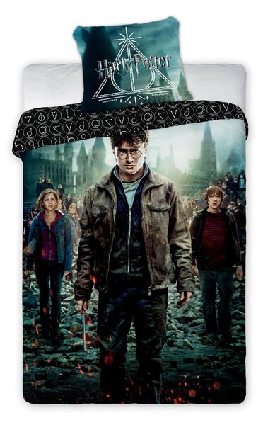 Obliečky Harry Potter a Dary smrti 140x200 + 70x90 cm FARO