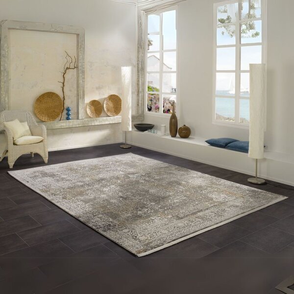 Trendový kusový koberec Bestseller Cava 947 grau-gold 1,60 x 2,30 m
