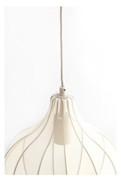 Béžové závesné svietidlo s textilným tienidlom ø 29 cm Elati – Light & Living